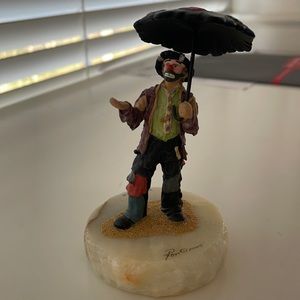 Signed Ron Lee clown figurine